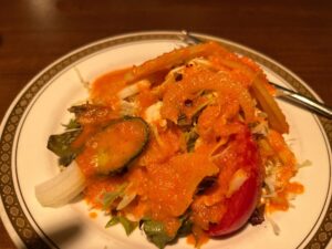 前菜。カレーは撮り忘れた。